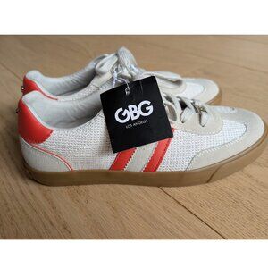 GBG LOS ANGELES White Orange Tan Women's Sneakers 9 NEW